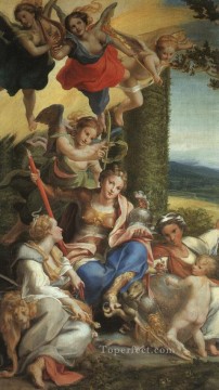  Antonio Obras - Alegoría de la virtud Manierismo renacentista Antonio da Correggio